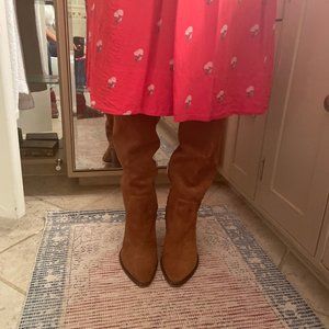 Dolce Vita Brown Suede Leather Knee-High Boots